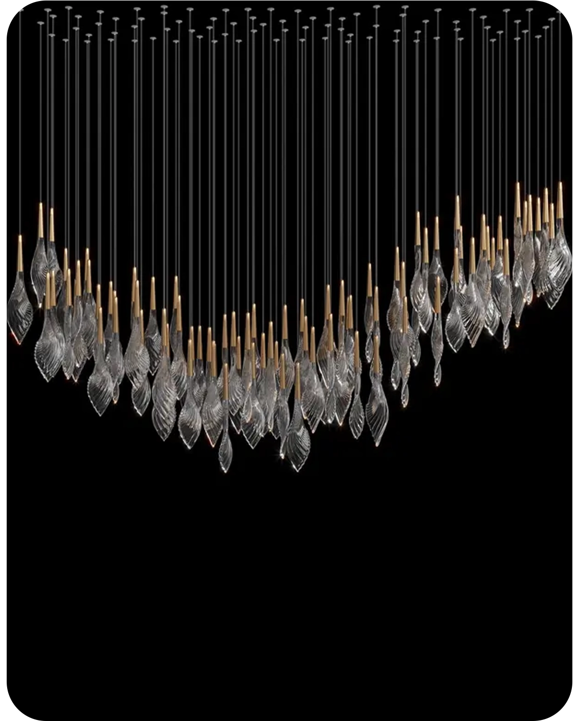لوستر قطره اشک | Tear Drop Chandelier