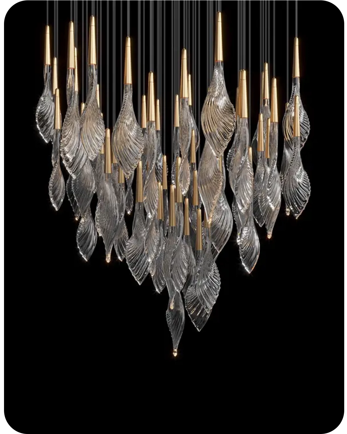 لوستر قطره اشک | Tear Drop Chandelier - تصویر 2