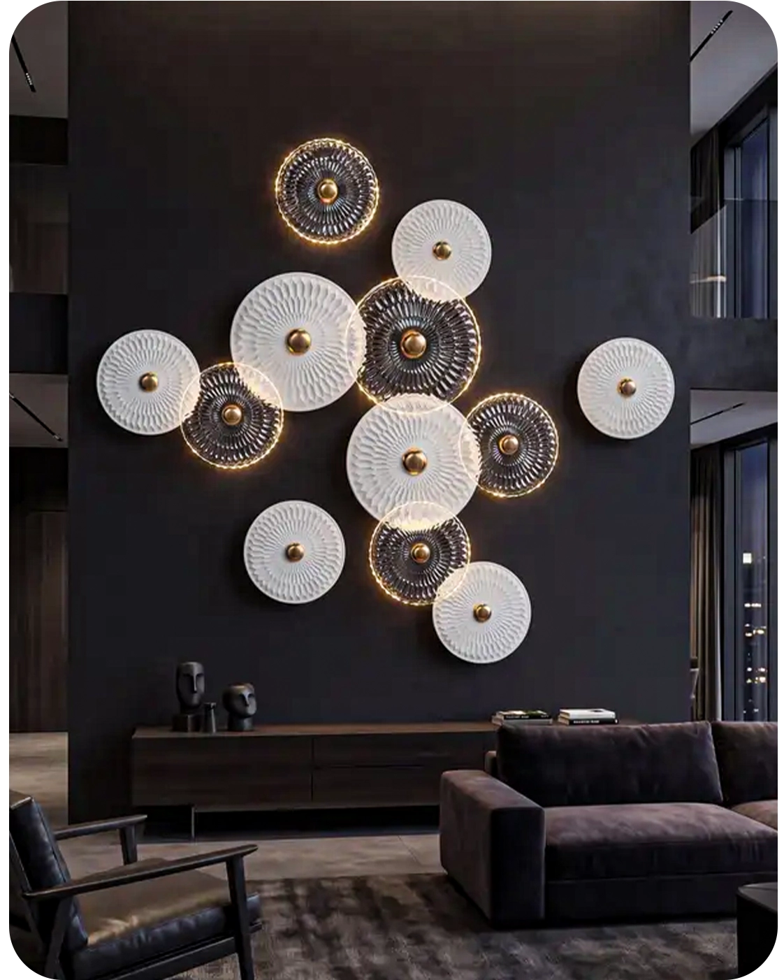 نورپردازی اسکالپچر دیواری اُربیت | Orbit Wall Light Sculpture